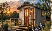 The Camp Inn Shepherd's Hut accommodation